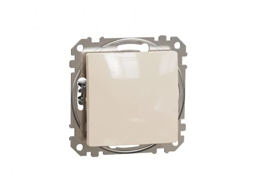 ÚJ SEDNA Váltókapcsoló, rugós bekötés, 10AX, (106), bézs