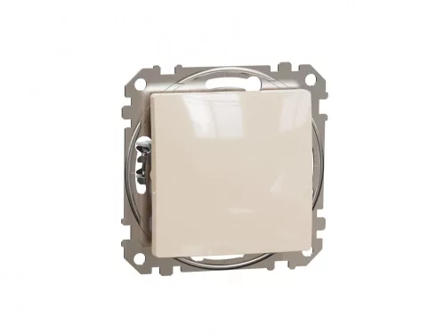 ÚJ SEDNA Váltókapcsoló, rugós bekötés, 16AX, bézs