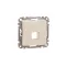 ÚJ SEDNA 1xRJ45 adapter, Keystone betétekhez, bézs