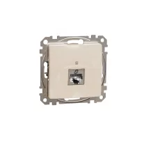 ÚJ SEDNA 1xRJ45 Cat6 STP aljzat, bézs