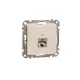 ÚJ SEDNA 1xRJ45 Cat6 STP aljzat, bézs
