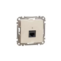 ÚJ SEDNA 1xRJ45 Cat6A UTP aljzat, bézs