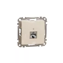 ÚJ SEDNA 1xRJ45 Cat6A STP aljzat, bézs