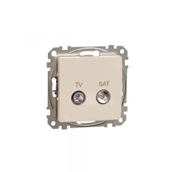 ÚJ SEDNA TV/SAT aljzat, végzáró, 4 dB, bézs