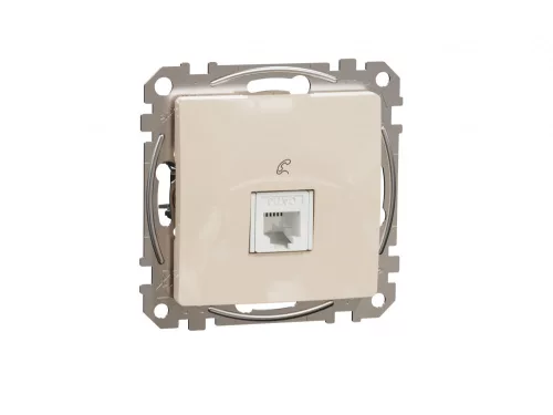 ÚJ SEDNA 1xRJ11 aljzat, bézs