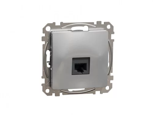 ÚJ SEDNA 1xRJ45 Cat6 UTP aljzat, alumínium