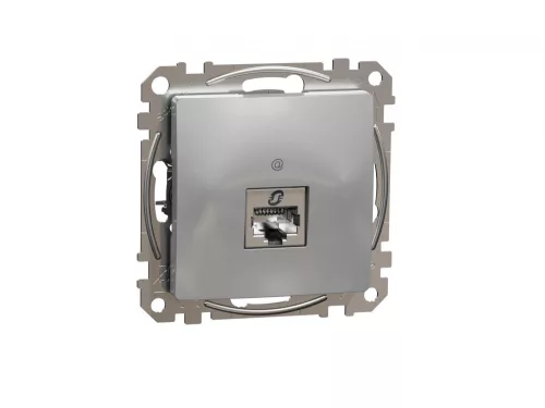 ÚJ SEDNA 1xRJ45 Cat6 STP aljzat, alumínium