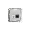 ÚJ SEDNA RJ11/RJ45 Cat6 UTP kombinált aljzat, alumínium