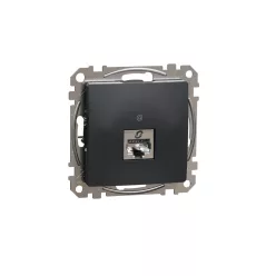 ÚJ SEDNA 1xRJ45 Cat6 STP aljzat, antracit