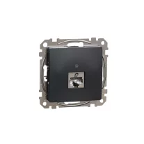 ÚJ SEDNA 1xRJ45 Cat6A STP aljzat, antracit