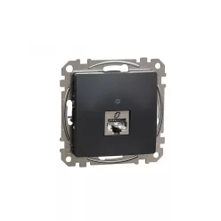 ÚJ SEDNA 1xRJ45 Cat6A STP aljzat, antracit