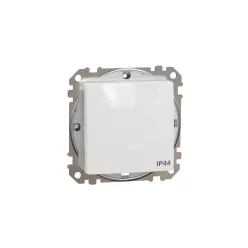   ÚJ SEDNA Váltókapcsoló, rugós bekötés, 10AX, IP44, fehér