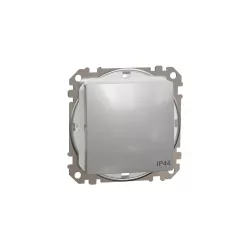   ÚJ SEDNA Váltókapcsoló, rugós bekötés, 10AX, IP44, alumínium