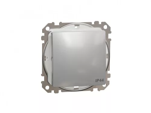 ÚJ SEDNA Váltókapcsoló, rugós bekötés, 10AX, IP44, alumínium