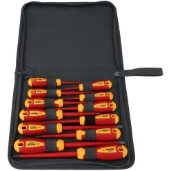   Csavarhúzó 12es szett, 1000V-ra szig., CrV, SLPHPZ, tartóban SL 2.5, 4, 5.5, 6.5, PH0-3, PZ0-3 , AC 1000V