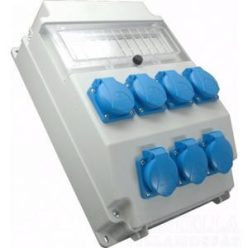   Szerelt ipari doboz 7x 2p+f házt.dugalj vezetékelve ROS-11/x-25 A/S