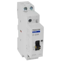   Installációs kontaktor 230V AC, 50Hz, 1 Mod, 2×NO, AC1/AC7a, 25A