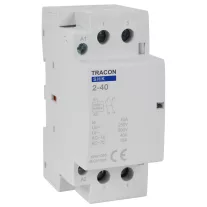   Installációs kontaktor 230V AC, 50Hz, 2 Mod, 2×NO, AC1/AC7a, 40A