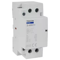   Installációs kontaktor 230V AC, 50Hz, 2 Mod, 1×NO+1×NC, AC1/AC7a, 40A