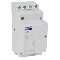   Installációs kontaktor 230V AC, 50Hz, 2 Mod, 4×NO, AC1/AC7a, 25A