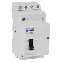   Installációs kontaktor 230V AC, 50Hz, 2 Mod, 4×NO, AC1/AC7a, 25A