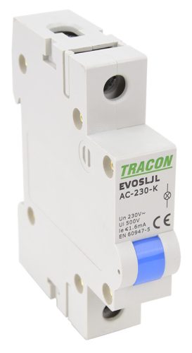 Sorolható ledes jelzőlámpa, kék 230V AC