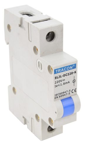 Sorolható ledes jelzőlámpa, kék 220V DC