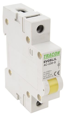 Sorolható ledes jelzőlámpa, sárga 220V DC