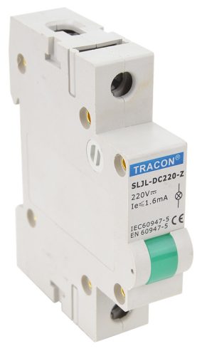 Sorolható ledes jelzőlámpa, zöld 220V DC