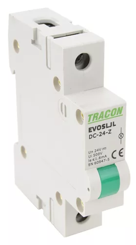 Sorolható ledes jelzőlámpa, zöld 24V DC