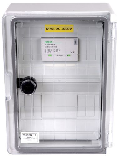 Túlfeszültség-védelmi doboz fotovoltaikus rendszerekhez 280×210×130mm,IP65 1000V 200A