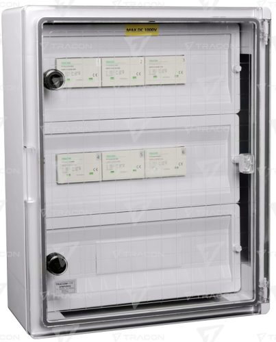 Túlfeszültség-védelmi doboz fotovoltaikus rendszerekhez 500x400x170mm