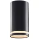 Mennyezeti spot lámpatest, hengeres, fekete 100-240VAC, 50Hz, 1xGU10, max.35W