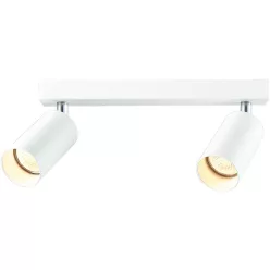   Mennyezeti állítható spot lámpatest, fehér 100-240VAC, 50Hz, 2xGU10, max.2x35W