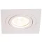 Süllyesztett spot lámpatest, négyzetes, dönthető, fehér 93x93x24mm