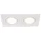 Süllyesztett spot lámpatest, négyzetes, dönthető, fehér 173x93x24mm