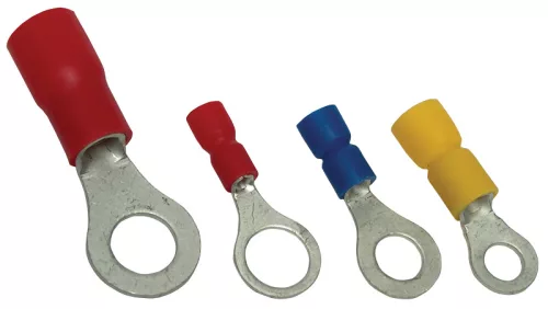 Szigetelt 25mm2, M5 szemes saru, ónozott elektrolitréz, sárga