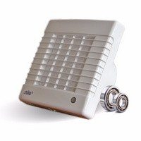 Ventilátor STILO 100 MATL automata zsalus, időkapcsolós AZ/WC mennyezeti, gördülőcsapágyas
