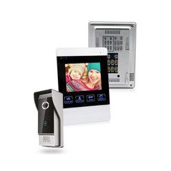   Kaputelefon szett video 4,3col 4 vezetékes 600TVL esővédővel, 45 fokos tartóval