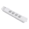 Hálózati elosztó kapcsolós 4db aljzat +2db USB port, 1.5m
