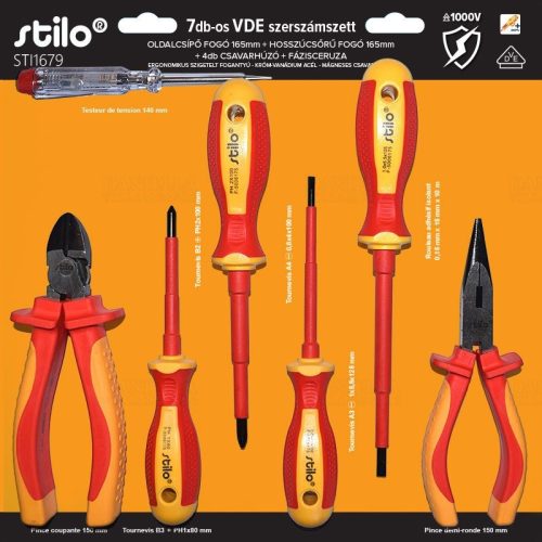 Szerszámszett 7db 1000V