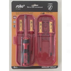   Csavarhúzó készlet 8db-os szigetelt, cserélhető betéttel, lapos és PZ fejekkel