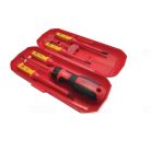 Csavarhúzó készlet 8db-os szigetelt, cserélhető betéttel, lapos és PZ fejekkel