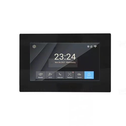 Kaputelefon szett video 2 vezetékes Wi-fi esővédővel 7 coll