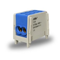 Fővezeték soroló sorkapocs 1-25 mm2 Kék