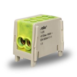 Fővezeték soroló sorkapocs 1-25 mm2 Zöld/Sárga