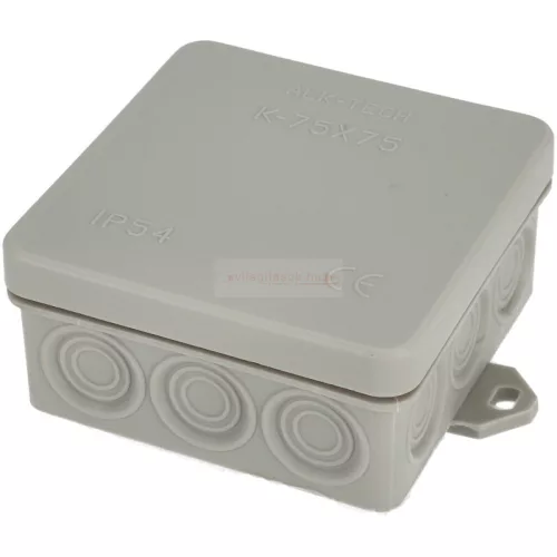 Kötődoboz 75x75x35 IP54 Szürke
