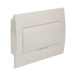   STILO süllyesztett elosztó 1 soros/8-modulos STD5 fehér ajtó