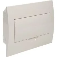 STILO süllyesztett elosztó 1 soros/8-modulos STD5 fehér ajtó