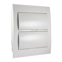 STILO süllyesztett elosztó 2 soros/24-modulos STD5 fehér ajtó